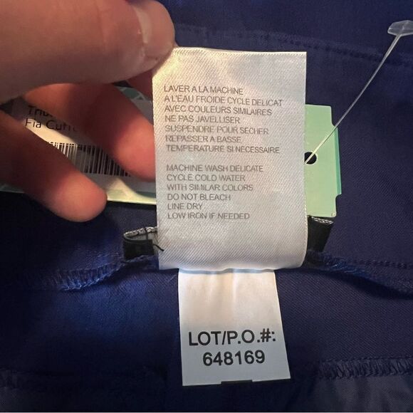 NWT! Tribal blue fia cuffed cropped trousers - Picture 9 of 12